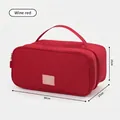Wijnrode draagbare reistas met grote capaciteit voor ondergoed en sokken - Geüpgradede Stijl / 30x17x15cm / Bordeauxrood