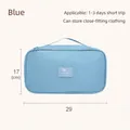 Grote blauwe reis-organizer tas voor ondergoed en sokken met afmetingen van 29x17cm - Regular Fit / 29x17cm / Marineblauw