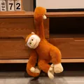 Cute orange gibbon plush toy with long hanging arms, perfect gift for children - 25cm / Orange