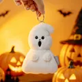 Simpatico portachiavi a forma di fantasma di peluche bianco per borse di Halloween decoro - 15cm / Stile Fantasma 1