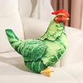 Unique cabbage pattern chicken plush pillow hen shaped soft toy for sofa couch decor - Cabbage Chicken / M