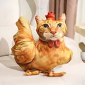 Creative funny cat-head chicken-body hybrid plush pillow soft cushion for home decor - Cat-Headed Chicken / M