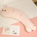 Coussin long en peluche poisson rose de dessin animé pour dormir et décorer le lit - Fil de 80cm / Rose