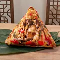 Cuscino di peluche zongzi realistico con stampa 3D per festa delle barche drago - Stile Costine al Peperoncino e Verdure / 15cm