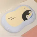 Ergonomic cute penguin cartoon cooling memory foam baby pillow with soft ice bean fabric - 53x34x10cm / Penguin