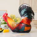 Creative 3D realistic rooster plush pillow lifelike stuffed animal toy cushion for home decor - Rooster