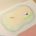Ergonomic cartoon bear cooling neck pillow for summer sleep in light green and yellow - 53x34x10cm / Polar Bear