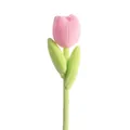 Einzelne ästhetische rosa Plüsch-Tulpe für Bürodekoration, Heimdekoration und Geschenk - Dark Pink Tulip