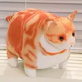 Soft chubby orange tabby cat plush toy with white paws, perfect for cuddling and gifts - Orange Tabby Cat