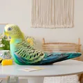 Lifelike green budgie parrot plush pillow toy for creative home decoration and kids gift - Parrot