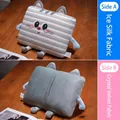 Almohada de siesta de espuma viscoelástica gato con seda de hielo y terciopelo - Estilo de Gato / Espuma Viscoelástica (25x35cm)