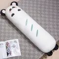 Cute panda-shaped long cylindrical pillow featuring cooling ice silk and soft bean velvet. - Ice Silk-Panda