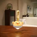 Cute yellow plush duck hanging night light with warm LED glow and fuzzy texture - Chick Night Light