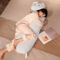 Long oreiller éléphant en tissu minky dot pour dormir sur le côté et soutien des jambes - Éléphant Minky (Sans Doublure) / 80cm
