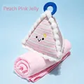 Almohada triangular de dibujos animados con juego de manta rosa suave para la siesta diaria - Rosa / Almohada 30x25cm + Manta 100x170cm
