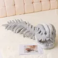 Graue Plüsch-T-Rex-Dinosaurierskelett-Kopfbedeckung für Cosplay und lustige Geschenke - Dinosaurierkopf und Skelett (Erwachsene) / 115cm/Silent Version / Grau