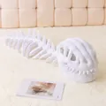 Sombrero de felpa blanco con forma de esqueleto de T-Rex con estructura ósea realista - Cabeza y Esqueleto de Dinosaurio (Niños) / 75cm/Silent Version / Blanco