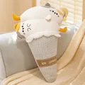 Adorable cat-themed ice cream cone plush pillow with soft textured fabric finish - Cat / 75cm / Cat Ice Cream Pillow