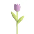 Decorazione a forma di tulipano viola in peluche per scrivania e interni casa moderna - Tulipano Viola Scuro