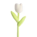 Singolo fiore di tulipano di peluche bianco per decorazione ufficio e casa moderna - Tulipano Bianco