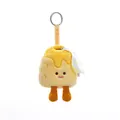 Adorable plush mountain character keychain charm with corduroy legs and yellow hanging strap - Dune Style (Mengrongfang B97) / 12cm / Yellow