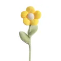 Girasole in morbido peluche con petali gialli per decorazione casa e ufficio. - Girasole Giallo Scuro
