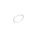 Elegant 999 sterling silver minimalist plain round band ring with high polish finish - Size 5 (HK) / Silver