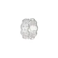 Elegant 925 sterling silver hollow lace ring featuring sparkling stones in a silver finish - Hollow Lace Rhinestone Style / Silver (J5372)