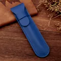 Custodia per penna in pelle PU blu classica per un'organizzazione elegante dei prodotti - Blu Zaffiro