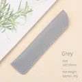 Minimalistisches graues PU-Leder-Federmäppchen, Größe 160x35mm, 10g. - Grau