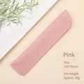 Minimalistische rosa Stifthülle aus Leder für die Aufbewahrung von Stiften 160x35mm - Rosa