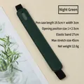 Midnight green PU leather elastic pen pouch for notebook journals and stationery - 19.5x3cm / Dark Green