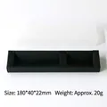Rectangular black and white stationery pen gift boxes, size 180x40x22mm for packaging. - Frosted Box / 180x40x22mm