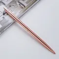 Elegant rose gold slender metal twist ballpoint pen for professional business office use - 0.7mm Bullet Tip / Rose Gold