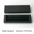 Boîte à stylos tiroir en carton noir mat premium pour deux stylos, 170x53x22mm - Double Emplacement (Stylos Non Inclus) / Noir