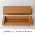 Boîte à tiroir en papier kraft brun pour stylos, 170x53x22mm, emballage cadeau sobre - Double Emplacement (Stylos Non Inclus) / Couleur Papier Kraft