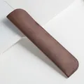 Klassisches braunes Leder-Stiftetui mit minimalistischer Naht für den Einzelschutz. - Passend für 1 oder 2 Stifte / Kaffeebraun
