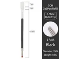 Black 0.5mm bullet tip gel pen refill 70mm for office writing replacement core - 0.5 (70) / Black