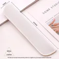 Funda protectora minimalista de cuero PU texturizado blanco para lápiz 160x30mm - Blanco