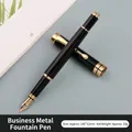 Professional black and gold metal fountain pen for business gifts and calligraphy - 0.5mm / Black