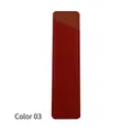 Minimalist burgundy red PU leather pen sleeve with diagonal top opening for single pen - Brown