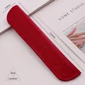 Elegante funda protectora de cuero PU rojo para lápiz táctil y almacenamiento portátil - Rojo