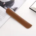 Funda de cuero PU marrón de primera calidad para Apple Pencil y varios lápices - Funda Sencilla para Lápiz / Café