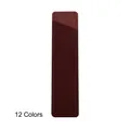 Elegante astuccio per penne in pelle PU bordeaux con apertura obliqua e cuciture - Caffè