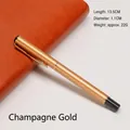 Champagne gold metal gel pen with sleek design for business gifts and office use - Champagne