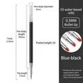 0.5mm bullet tip blue black ink water-based rollerball pen refill for daily office use - Black Blue