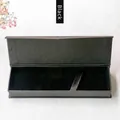 Caja de regalo negra con cierre magnético y forro de terciopelo para bolígrafos - 17*5.3*2.2cm / Negro