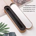 Premium gold oval tin pencil box featuring a black EVA sponge lining with a pen slot - Gold Sponge Lining Without Paper Sleeve