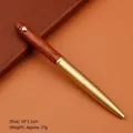 Professional brass and rosewood rollerball pen with a retro design for business - Yellow Rosewood