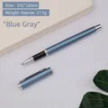 Eleganter blaugrauer Metall-Tintenroller für Business-Geschenke und das Büro-Umfeld - Business-Metallstift (809 Signaturstift) / 0.5mm / Blaugrau